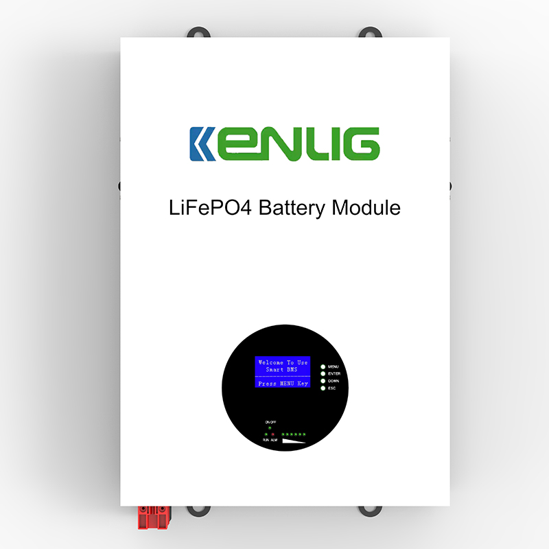 Kenlig Lifepo4 Bateria de lítio 6000 ciclos BMS Sistema de parede Montagem de parede Bateria LCD Display 48V/51.2V 100AH ​​150AH 200AH Powerwall Powerwall